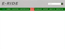 Tablet Screenshot of e-ride.ca