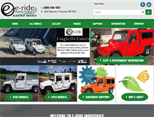 Tablet Screenshot of e-ride.com